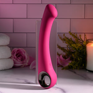 Evolved Pleasure Curve Silicone G-Spot Vibrator Burgundy Vibrators - G-Spot Vibrators  Buy in Singapore LoveisLove U4Ria