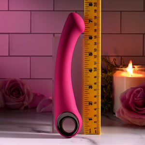 Evolved Pleasure Curve Silicone G-Spot Vibrator Burgundy Vibrators - G-Spot Vibrators  Buy in Singapore LoveisLove U4Ria