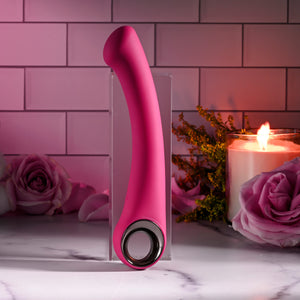 Evolved Pleasure Curve Silicone G-Spot Vibrator Burgundy Vibrators - G-Spot Vibrators  Buy in Singapore LoveisLove U4Ria