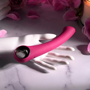 Evolved Pleasure Curve Silicone G-Spot Vibrator Burgundy Vibrators - G-Spot Vibrators  Buy in Singapore LoveisLove U4Ria