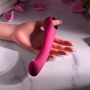 Evolved Pleasure Curve Silicone G-Spot Vibrator Burgundy Vibrators - G-Spot Vibrators  Buy in Singapore LoveisLove U4Ria