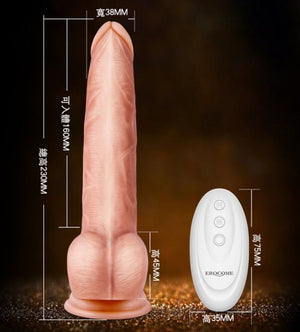 Erocome Ophiuchus Thrusting and Vibrating Realistic Dildo with Remote Control