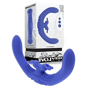 Evolved Lovebirds Silicone Dual-Ended G & C-Spot Vibrator With Remote Dildos - Double Ended Dildos Buy Sex Toys in Singapore LoveisLove U4Ria