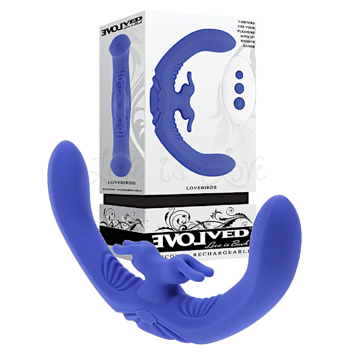 Evolved Lovebirds Silicone Dual-Ended G & C-Spot Vibrator With Remote