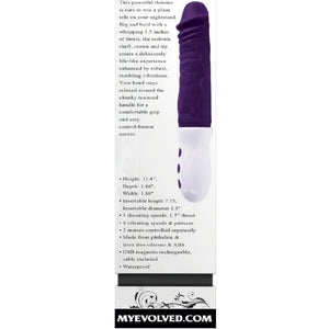 Evolved Plum Thrust Thrusting Realistic Dildo Vibrator Vibrators - Thrusting Vibrators Buy in Singapore LoveisLove U4Ria
