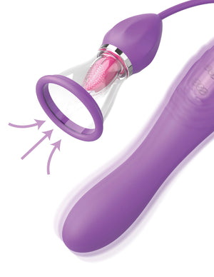 Fantasy For Her Her Ultimate Pleasure MAX Tongue-Action, Suction and G-Spot Vibrator For Her - Clitoral & Vaginal Pumps Buy Sex Toys in Singapore LoveisLove U4Ria