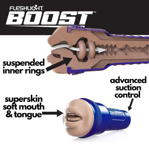 Fleshlight Boost Masturbator Blow or Bang Light Medium or Medium Dark