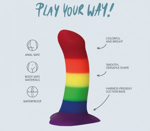 Fun Factory Stubs Amor Dildo in Rainbow (Limited Edition)(Best Seller)