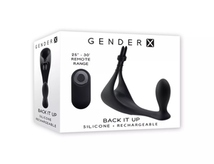 Gender X Back It Up Remote-Controlled Vibrating Silicone Ring and Plug Buy in Singapore LoveisLove U4Ria