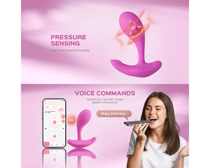 Honey Play Box Oly 2 Pressure Sensing App-Enabled Wearable Clit And G-Spot Vibrator Pink Buy in Singapore LoveisLove U4Ria