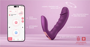 Honey Play Box Rora 2 App-Controlled Pressure Sensing Rotating G-Spot Vibrator & Clit Stimulator