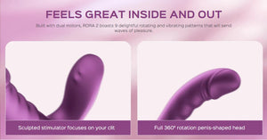 Honey Play Box Rora 2 App-Controlled Pressure Sensing Rotating G-Spot Vibrator & Clit Stimulator