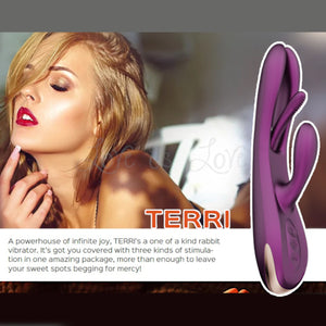 Honey Play Box Terri App-Controlled Kinky Finger Tapping Rabbit Vibrator Purple Buy in Singapore LoveisLove U4Ria