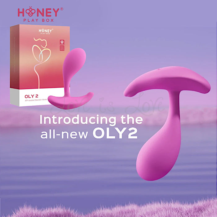 Honey Play Box Oly 2 Pressure Sensing App-Enabled Wearable Clit And G-Spot Vibrator Pink