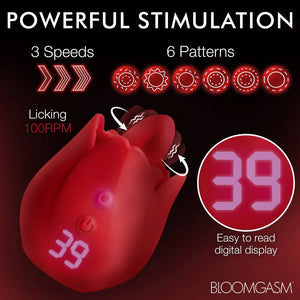 Inmi Bloomgasm Rose Kisser Licking & Vibrating Digital Clitoral Stimulator Vibrators - Cute & Discreet Buy in Singapore LoveisLove U4Ria