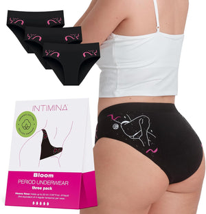 Intimina Bloom Period Underwear Heavy Flow MENSTRUATION PANTIES SMALL MEDIUM LARGE ONE PACK THREE PACK  Buy Sex Toys in Singapore LoveisLove U4Ria