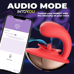 IntoYou Rondy App-Controlled G-Spot & Licking Tongue Vibrator Red Vibrators - Finger & Tongue Buy in Singapore LoveisLove U4Ria