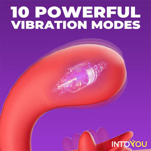 IntoYou Rondy App-Controlled G-Spot & Licking Tongue Vibrator Red Vibrators - Finger & Tongue Buy in Singapore LoveisLove U4Ria