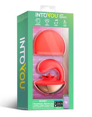 IntoYou Rondy App-Controlled G-Spot & Licking Tongue Vibrator Red Vibrators - Finger & Tongue Buy in Singapore LoveisLove U4Ria