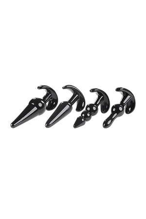 Selopa Intro To Plugs 4-Piece Anal Plug Set Black  Buy in Singapore LoveisLove U4Ria