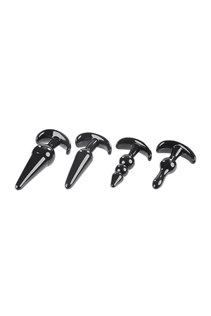 Selopa Intro To Plugs 4-Piece Anal Plug Set Black  Buy in Singapore LoveisLove U4Ria