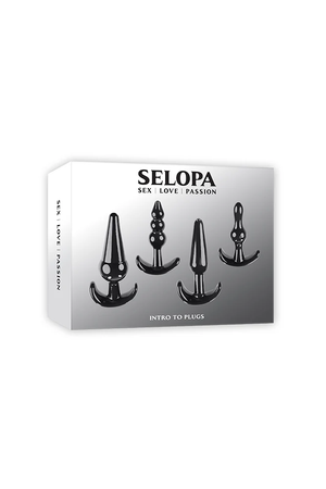 Selopa Intro To Plugs 4-Piece Anal Plug Set Black  Buy in Singapore LoveisLove U4Ria