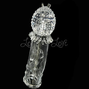 Transparent Penis Nubby Textured Extension Sleeve Buy in Singapore LoveisLove U4Ria