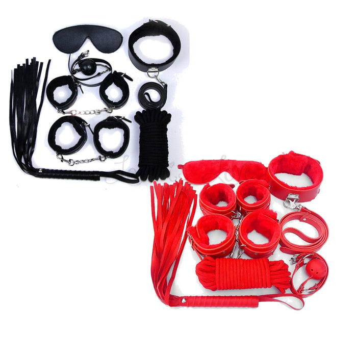 Japan Garden SM7 BDSM Set of 7 Items Red or Black