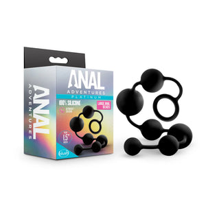 Anal Adventures Platinum Silicone Large Anal Beads or 10 Anal Beads Anal - Anal Beads & Balls Buy Sex Toys in Singapore LoveisLove U4Ria