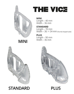 Locked In Lust The Vice Chastity Cock Cage Mini V2 Clear For Him - Chastity Devices Buy in Singapore LoveisLove U4Ria