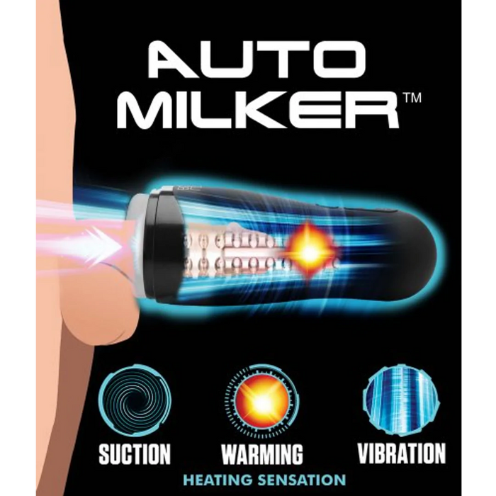 LoveBotz Auto Milker 15X Rechargeable Sucking & Heating Vibrating Masturbator