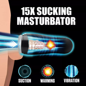 LoveBotz Auto Milker 15X Rechargeable Sucking & Heating Vibrating Masturbator Male Masturbators - Automatic Masturbators Buy Sex Toys in Singapore LoveisLove U4Ria