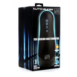 LoveBotz Auto Milker 15X Rechargeable Sucking & Heating Vibrating Masturbator Male Masturbators - Automatic Masturbators Buy Sex Toys in Singapore LoveisLove U4Ria