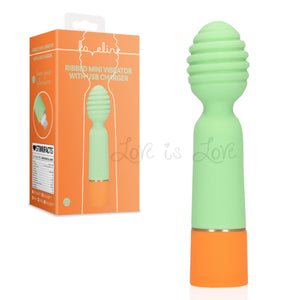 Loveline Ribbed Mini Vibrator with USB Charger Spring Sage Buy in Singapore LoveisLove U4Ria