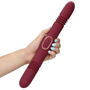 Loveline ​​Double-Sided Thrusting Vibrator Merlot Grape Buy in Singapore LoveisLove U4Ria 