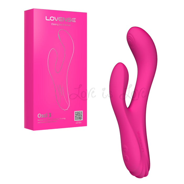 Lovense Osci 3 App-Controlled Oscillating, Vibrating and Heating Rabbit Vibrator