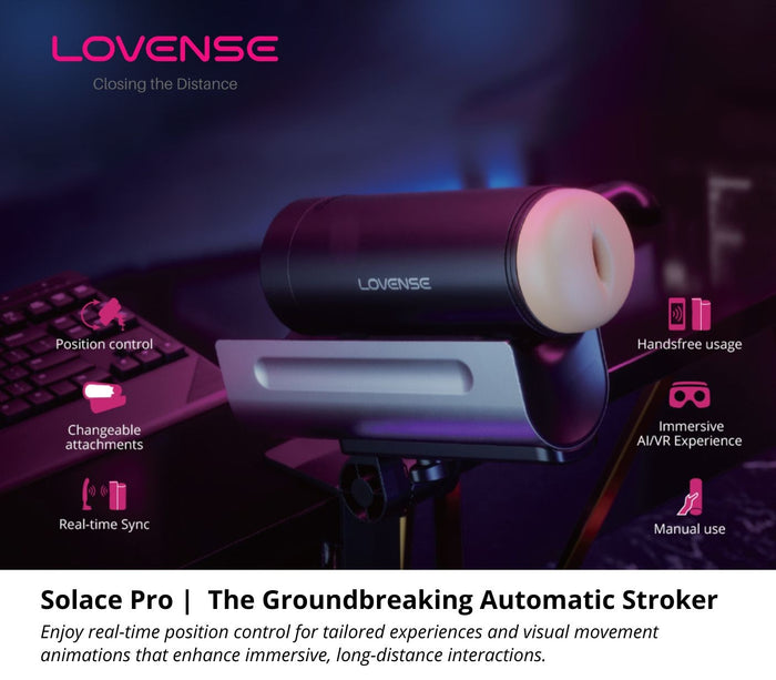 Lovense AI Sync Solace Pro Automatic Male Stroker or Vagina Sleeve