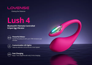 Lovense Lush 4 App-Controlled G-Spot Egg Vibrator