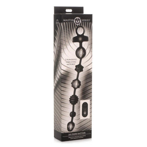 Master Series 21X Dark Rattler Vibrating Silicone Anal Beads with Remote Buy in Singapore LoveisLove U4Ria 