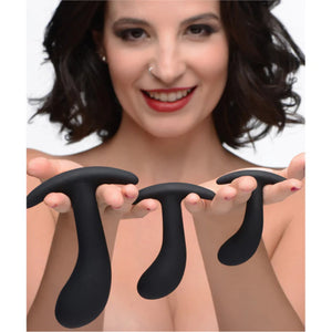 Master Series Dark Delights 3 Piece Curved Anal Trainer Set Buy in Singapore LoveisLove U4Ria 