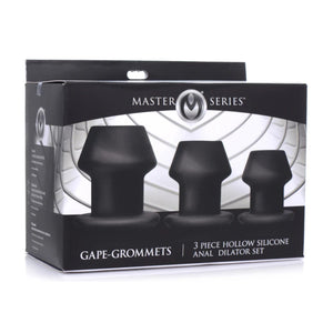 Master Series Gape-Grommets Hollow Silicone Anal Dilator Set 3 Piece Buy in Singapore LoveisLove U4Ria 