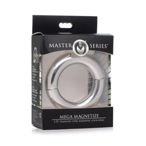 Master Series Mega Magnetize Stainless Steel Magnetic Cockring 1.75 Inch Buy in Singapore LoveisLove U4Ria 