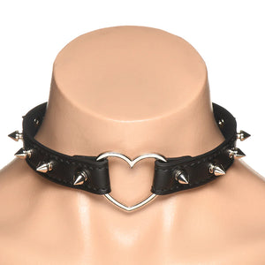 Master Series Spiked Heart Choker Pink or Black Bondage - Collars & Leash Buy in Singapore LoveisLove U4Ria