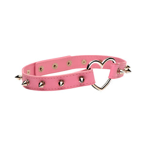 Master Series Spiked Heart Choker Pink or Black Bondage - Collars & Leash Buy in Singapore LoveisLove U4Ria