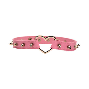 Master Series Spiked Heart Choker Pink or Black Bondage - Collars & Leash Buy in Singapore LoveisLove U4Ria