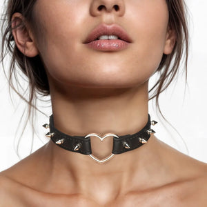 Master Series Spiked Heart Choker Pink or Black Bondage - Collars & Leash Buy in Singapore LoveisLove U4Ria