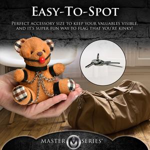 Master Series Teddy Bear Keychain BDSM or Gagged or Rope or Hooded Buy in Singapore LoveisLove U4Ria