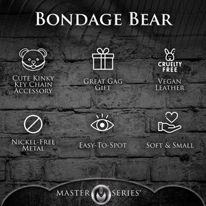 Master Series Teddy Bear Keychain BDSM or Gagged or Rope or Hooded Buy in Singapore LoveisLove U4Ria