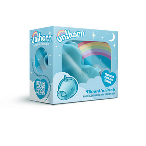 Unihorn Mini Clitoral Vibrator Mount n Peak Blue or Cupid's Beau Red