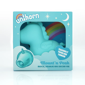 Unihorn Mini Clitoral Vibrator Mount n Peak Blue or Cupid's Beau Red